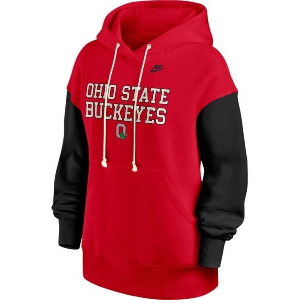 Ohio State Buckeyes Nike Hoodie Sweatshirt Size Large Oversized Pullover NCAA